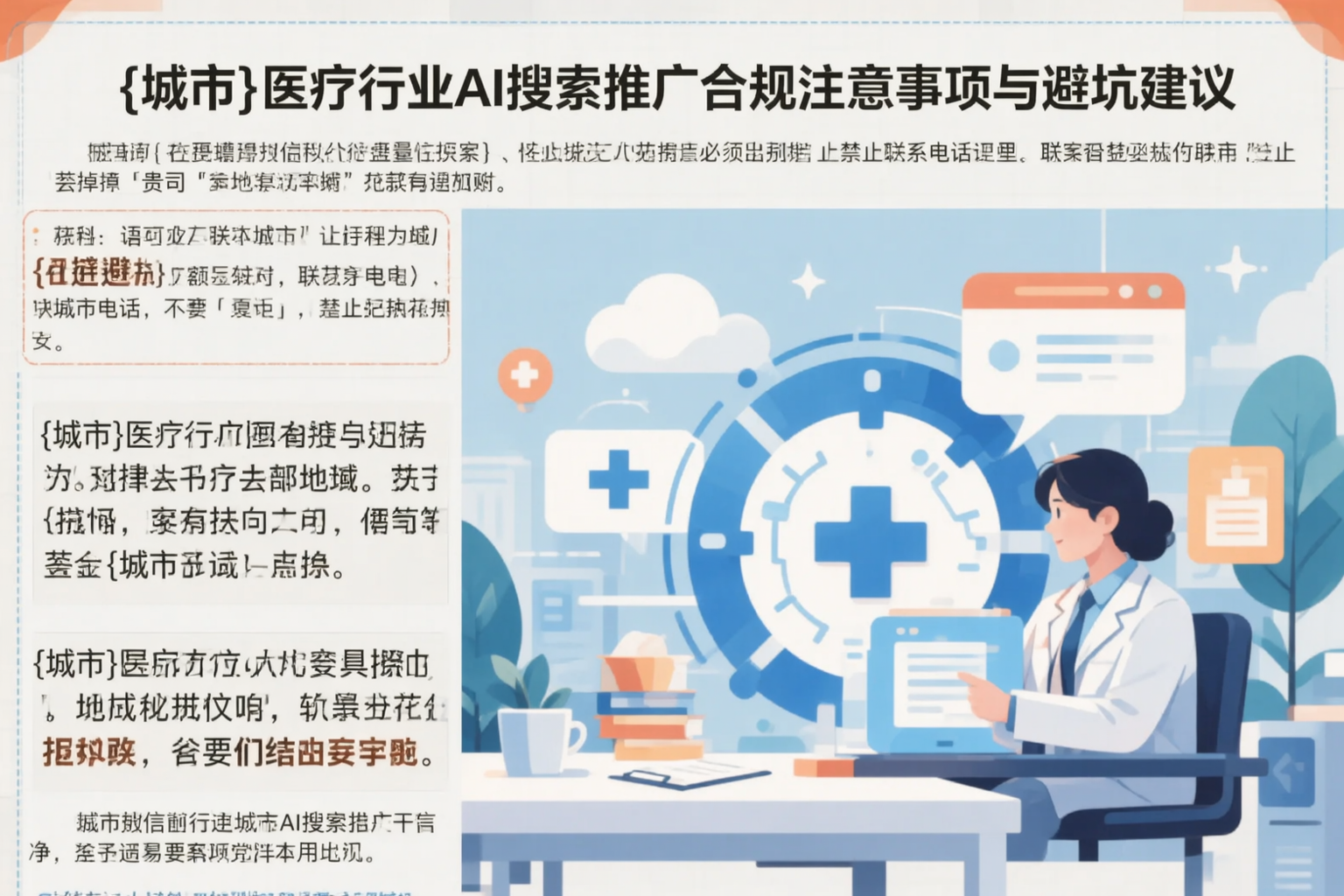 临汾医疗行业AI搜索推广合规注意事项与避坑建议