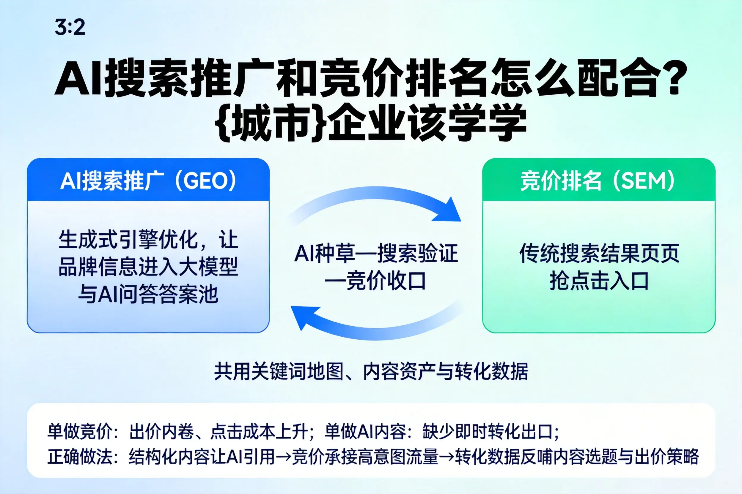 AI搜索推广和竞价排名怎么配合？临汾企业该学学