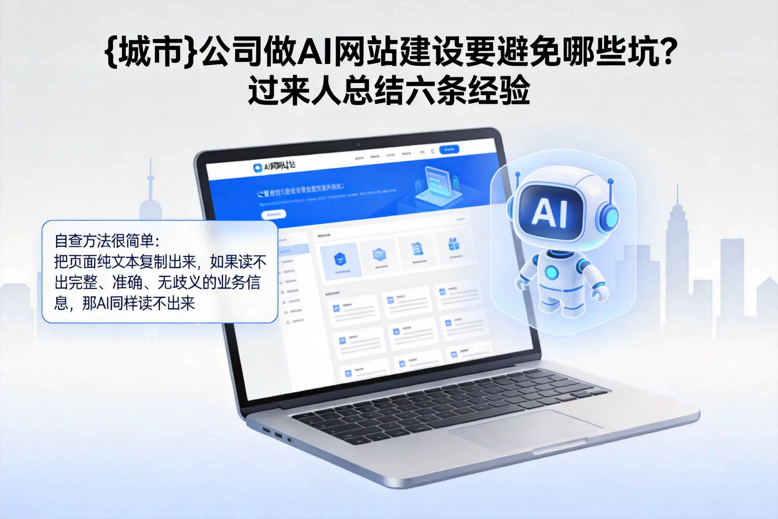 临汾公司做AI网站建设要避免哪些坑？过来人总结六条经验