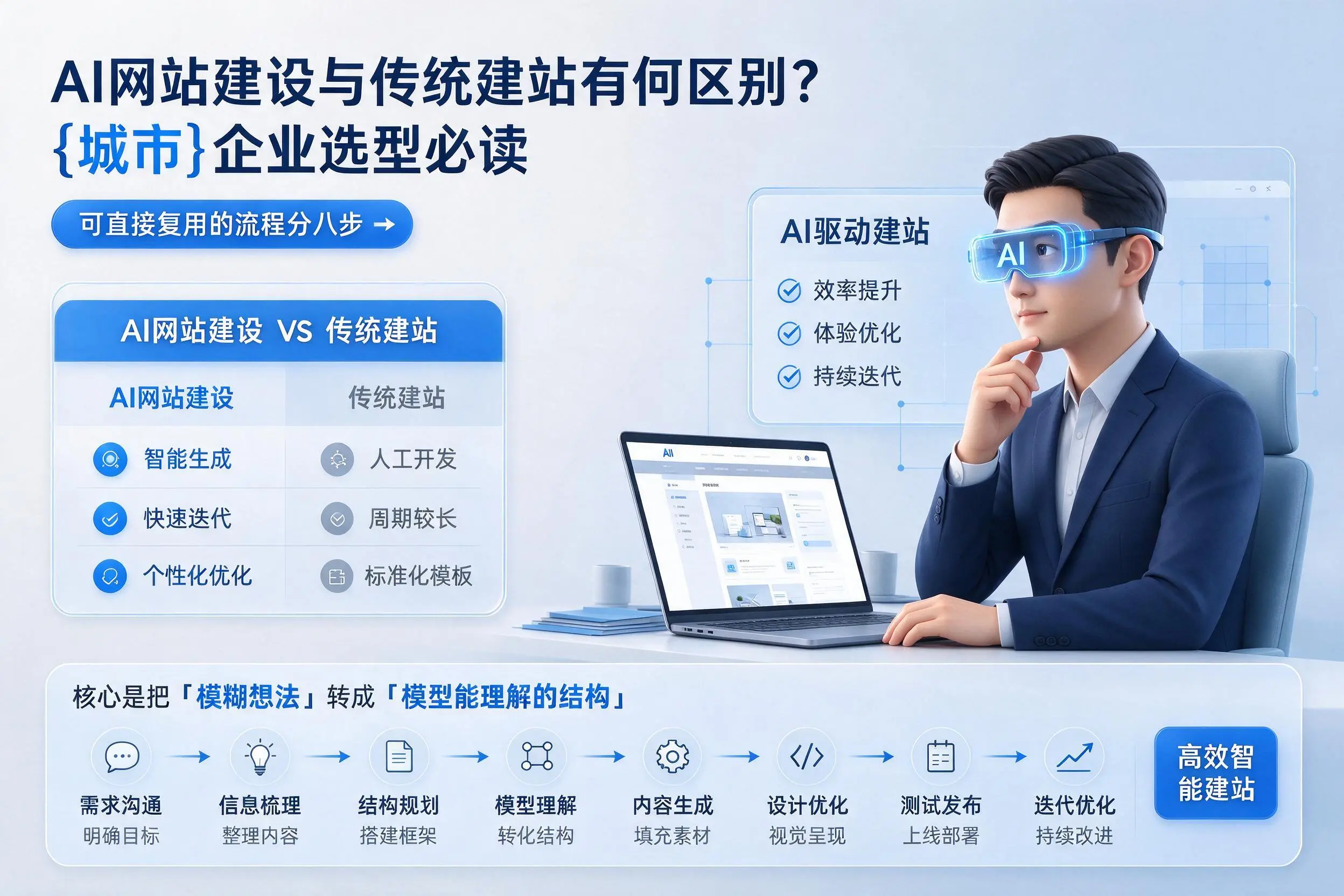 AI网站建设与传统建站有何区别?临汾企业选型必读