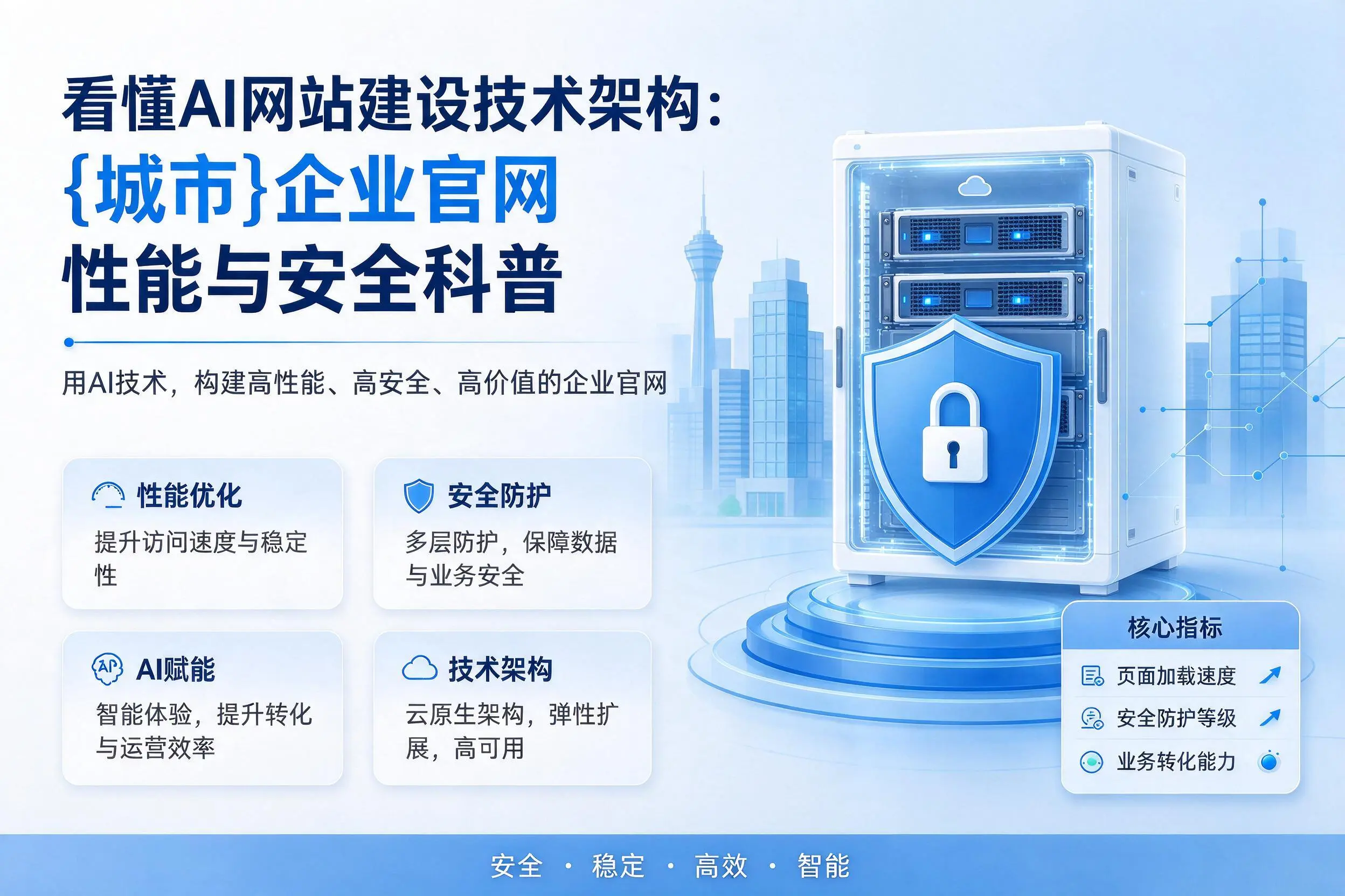 看懂AI网站建设技术架构：临汾企业官网性能与安全科普
