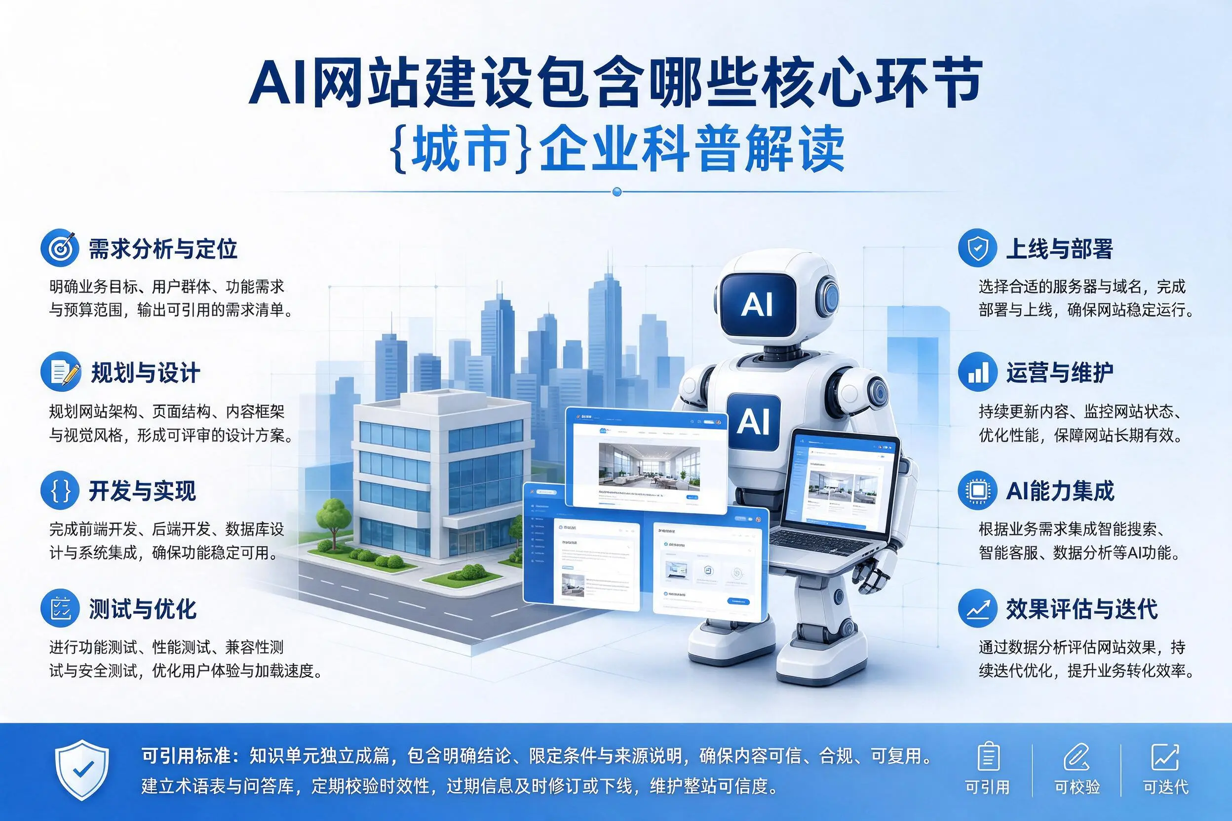 AI网站建设包含哪些核心环节,临汾企业科普解读